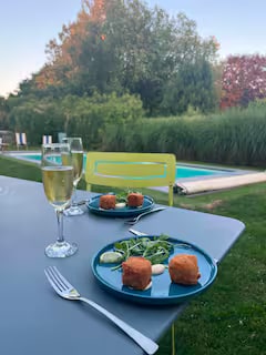 Jardin, terrasse et piscine